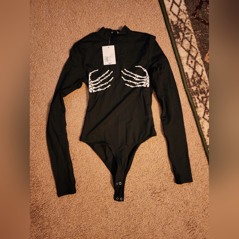 Forever 21 Skeleton Onsie